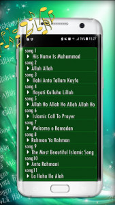 اسکرین شات برنامه Islamic Beautiful Music 2