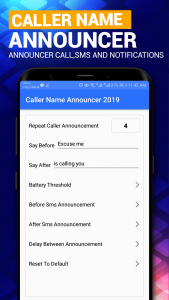 اسکرین شات برنامه Caller Name Announcer App 7