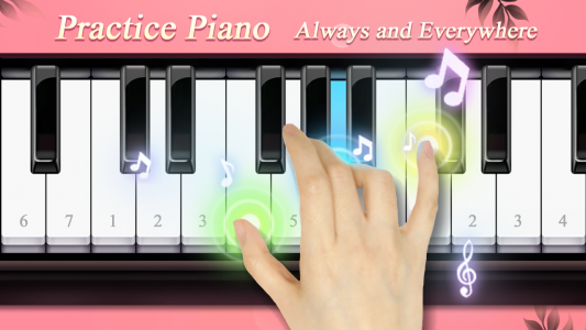اسکرین شات 2 برنامه Piano Master Pink: Keyboards