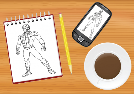 اسکرین شات برنامه How To Draw Superhero and Logo 2