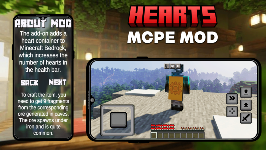 اسکرین شات 3 برنامه Mod Heart Containers Minecraft