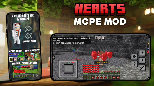 اسکرین شات 5 برنامه Mod Heart Containers Minecraft