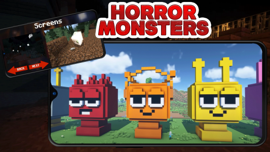 اسکرین شات 4 برنامه Horror Mod Beats Minecraft PE