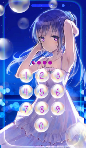 اسکرین شات برنامه Kawaii Anime Lock Screen Themes 3