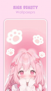 اسکرین شات 6 برنامه Kawaii Aesthetic Wallpapers
