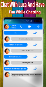 اسکرین شات 2 بازی Fake Call Video From Luca