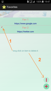 اسکرین شات 5 برنامه Favorite links
