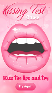 اسکرین شات برنامه Kissing Test Game - Free Kiss Calculator 1