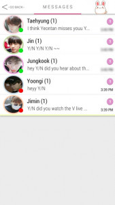 اسکرین شات بازی BTS Messenger 2 3