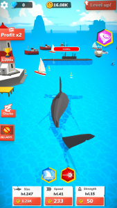 اسکرین شات 4 بازی Idle Shark World - Tycoon Game
