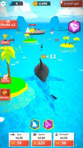 اسکرین شات بازی Idle Shark World - Tycoon Game 2