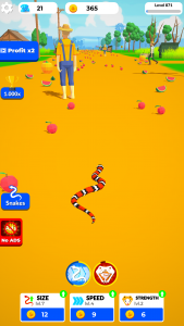 اسکرین شات 1 بازی Idle Snake World:Hunting Fight