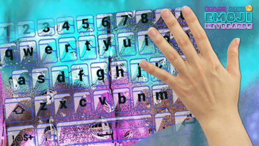 اسکرین شات برنامه Color Rain Emoji Keyboards 1