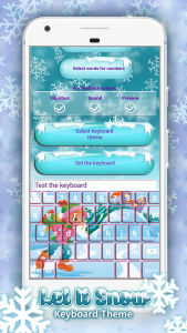 اسکرین شات برنامه Let It Snow Keyboard Theme 3