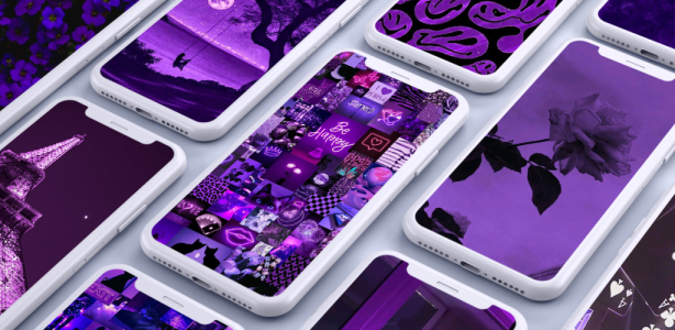 اسکرین شات 1 برنامه Purple aesthic wallpaper