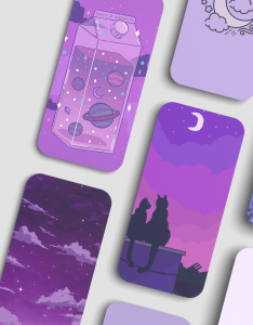 اسکرین شات 6 برنامه Purple aesthic wallpaper