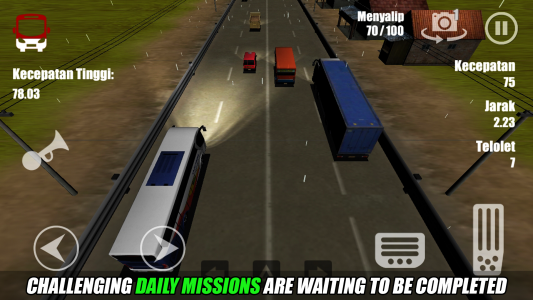 اسکرین شات بازی Telolet Bus Driving 3D 4