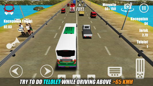 اسکرین شات 3 بازی Telolet Bus Driving 3D