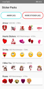 اسکرین شات برنامه NEW💕Love stickers For Whatsapp 2020 WASTICKERAPPS 1
