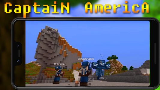 اسکرین شات برنامه Captain America Mod for Minecraft 2