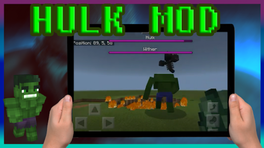 اسکرین شات برنامه ☢️️ Hulk Superhero Game Mod for Minecraft 2