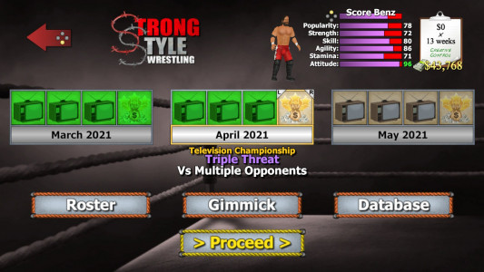 اسکرین شات 3 بازی Wrestling Empire