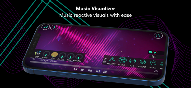 اسکرین شات برنامه Vythm JR - Music Visualizer VJ 1