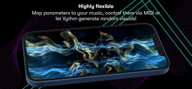 اسکرین شات برنامه Vythm JR - Music Visualizer VJ 3