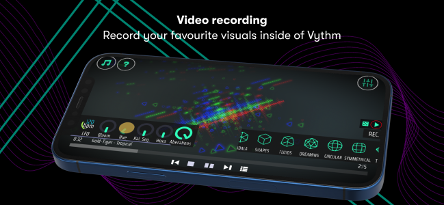اسکرین شات برنامه Vythm JR - Music Visualizer VJ 4