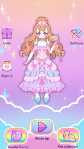 اسکرین شات 5 بازی Moon Story dress up girl game