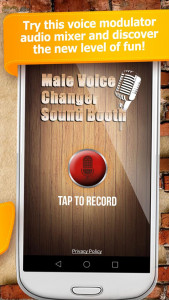 اسکرین شات برنامه Male Voice Changer Sound Booth 4