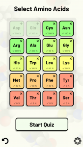 اسکرین شات 2 بازی Amino Acid Quiz