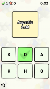 اسکرین شات 3 بازی Amino Acid Quiz