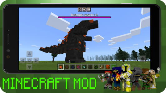اسکرین شات برنامه Mod Godzilla Minecraft 5