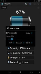 اسکرین شات برنامه Battery Lite 5
