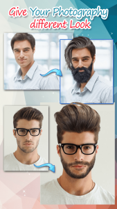 اسکرین شات برنامه Men Hairstyles - Beard Camera 5