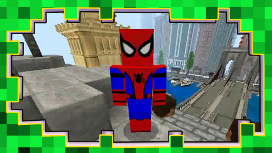 اسکرین شات بازی Spider-Man Minecraft Game Mod 1