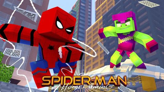 اسکرین شات برنامه Minecraft Spider Man Mod PE 1