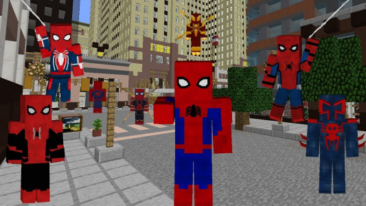 اسکرین شات برنامه Minecraft Spider Man Mod PE 5