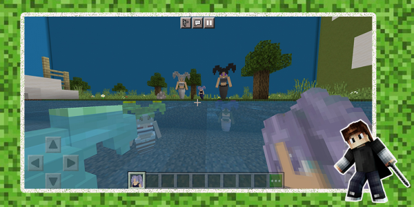اسکرین شات 4 برنامه Mermaid Minecraft Mod