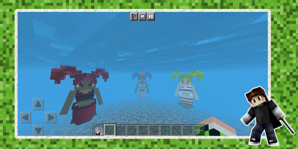 اسکرین شات 2 برنامه Mermaid Minecraft Mod