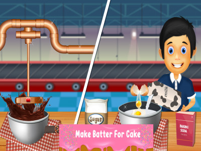 اسکرین شات بازی Chocolate Cake Factory Game 3