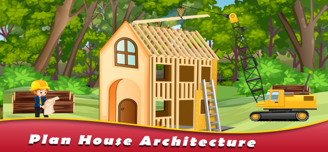 اسکرین شات 4 بازی Jungle House Builder Games