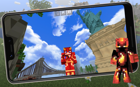اسکرین شات برنامه The Flash Game Minecraft Mod 1