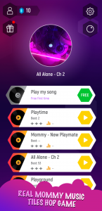 اسکرین شات بازی Mommy 3D Music Tiles Hop Game 1