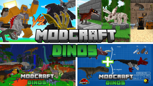 اسکرین شات برنامه MOD Craft | Dinosaur Minecraft 1