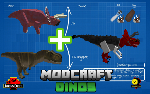 اسکرین شات برنامه MOD Craft | Dinosaur Minecraft 5