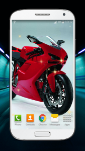 اسکرین شات برنامه Motorcycles Live Wallpaper HD 7