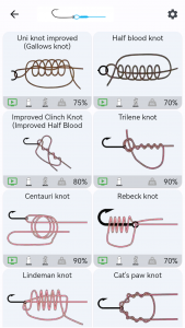 اسکرین شات برنامه Fishing Knots 2