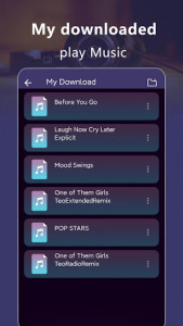 اسکرین شات برنامه Mp3 Music Downloader + Free Music Download 4